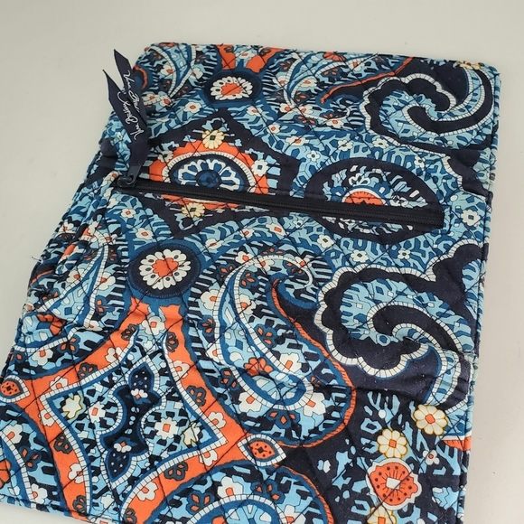 Vera Bradley Marrakesh Navy Blue Pailsey Wallet - Picture 4 of 4